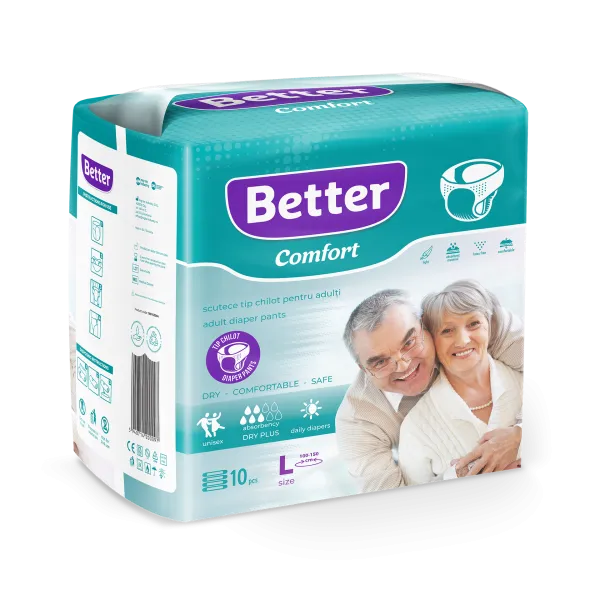 Better Inkontinenz-Pants – sicherer Schutz und angenehmer Tragekomfort, 10 Stück