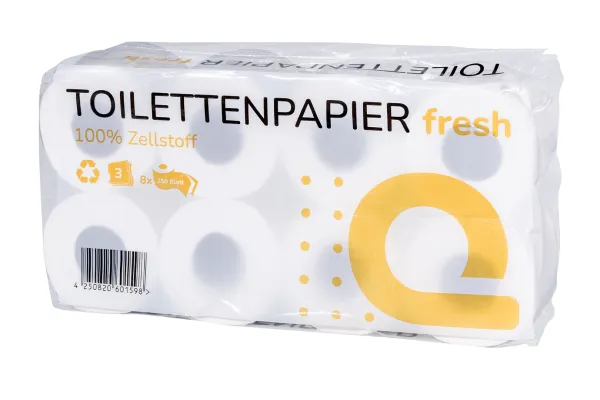 Toilettenpapier Kleinrolle, 2-lagig, 400 Blatt, Recycling, FSC Recycled 100%, PBN-COC-029450