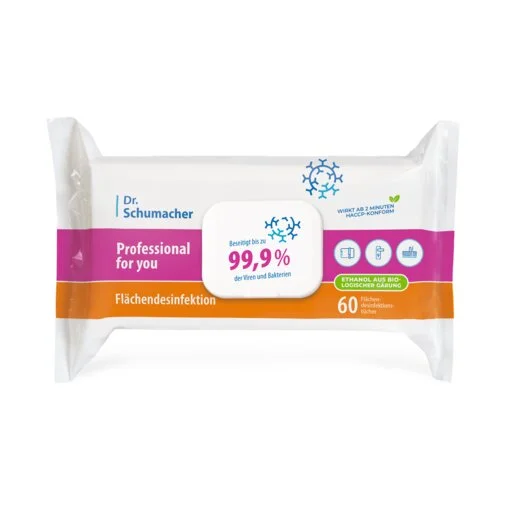 Professional for you Flächendesinfektion Wipes – 60 Stück