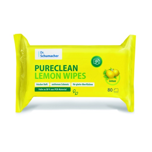 DR. Schumacher Pur Clean Lemon- Wipes 80 st.